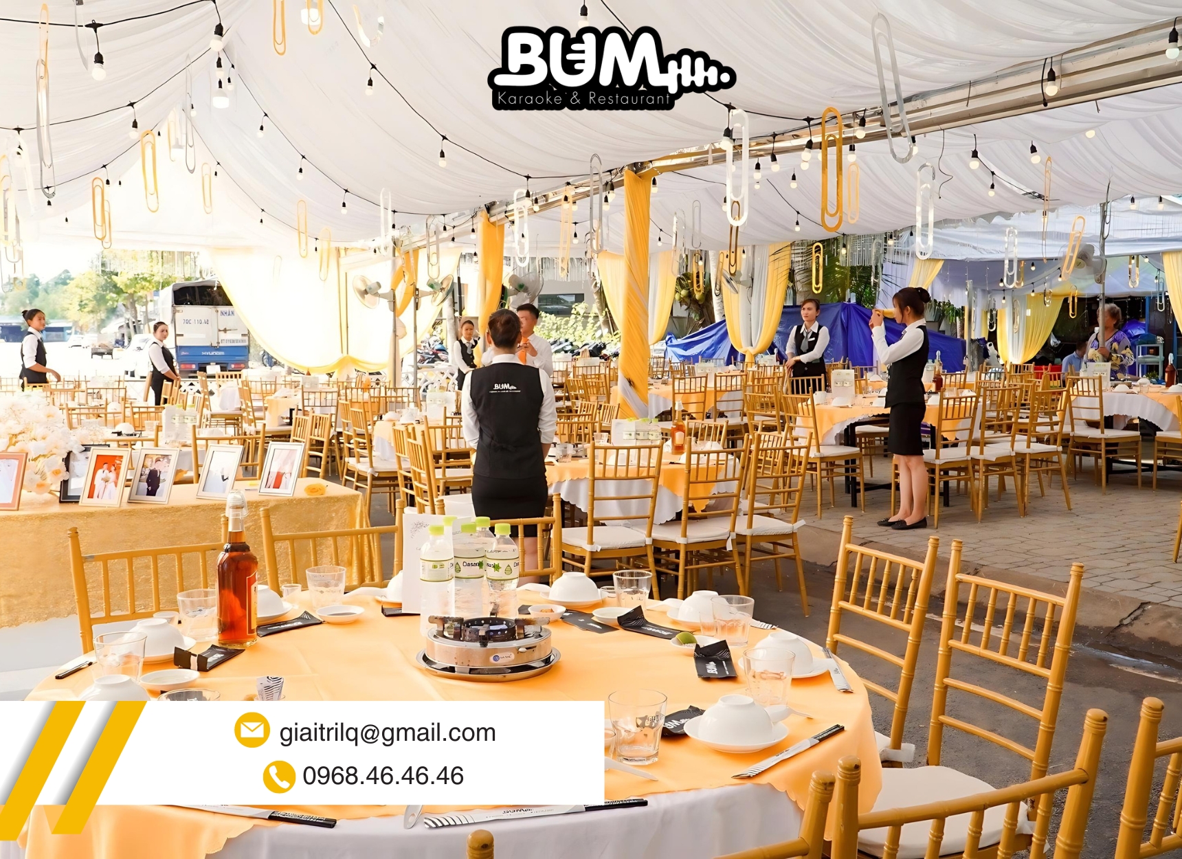 Lựa chọn không gian tổ chức tiệc 